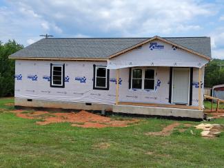 Current Habitat house with new roof